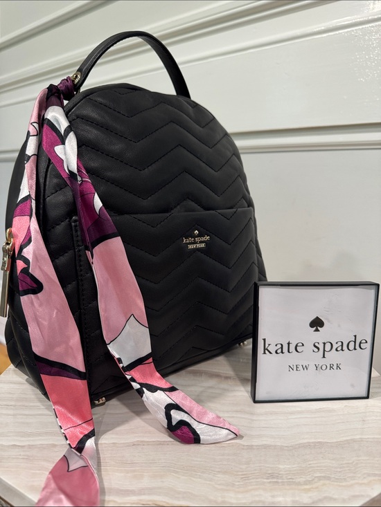 kate spade Handbags - kate spade Bag Reese Park Black Quilted Leather Backpack